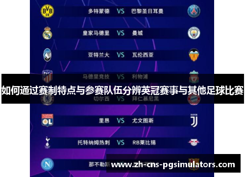 如何通过赛制特点与参赛队伍分辨英冠赛事与其他足球比赛